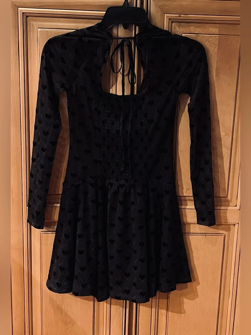 NWT Free People Sway With Me Flocked Mini Dress